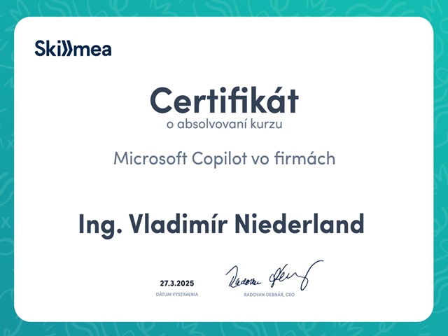 Copilot-AI-firmy-certifikat